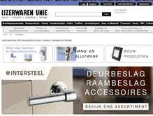 Tablet Screenshot of ijzerwarenunie.nl